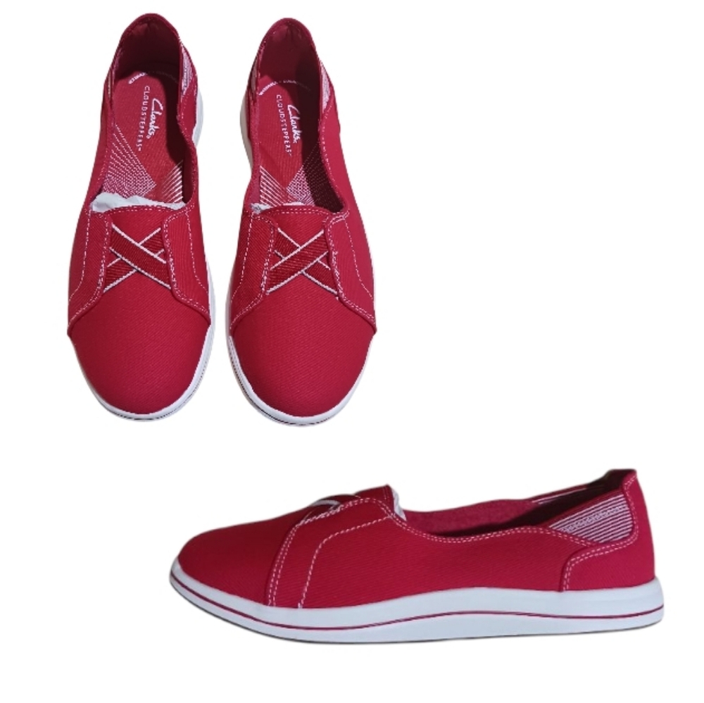 Clarks Cloudstepper Breeze Skip Canvas Shoe 7W